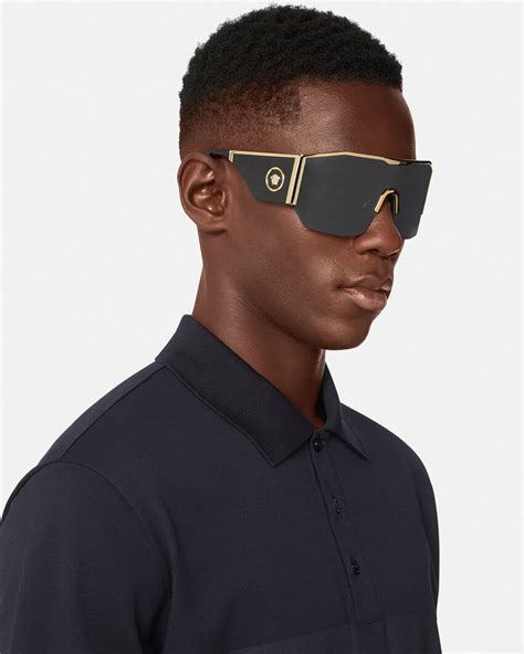 versace halo shield sunglasses|authentic versace sunglasses.